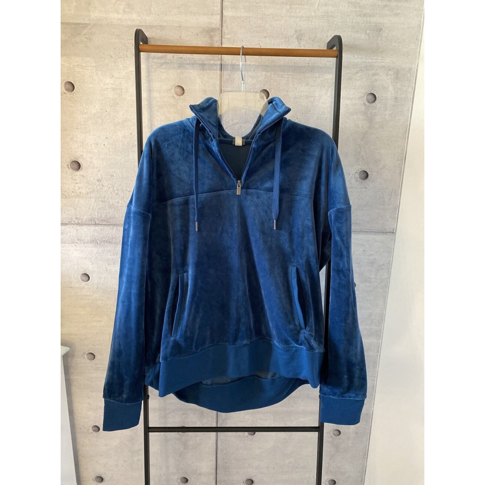 Champion Hoodie Womens Sweater Pullover Plush Cozy Blue Size M